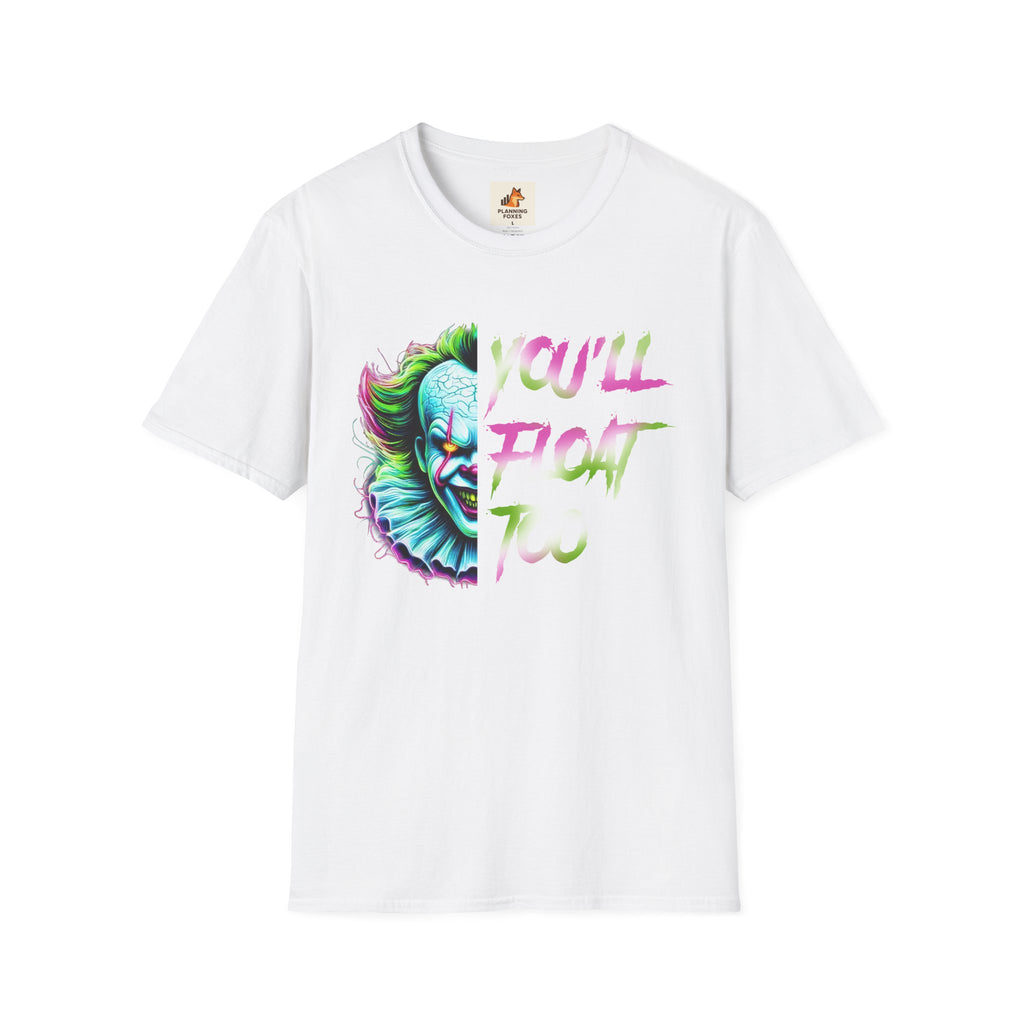 Horror Clown IT "You'll Float Too" T‑Shirt