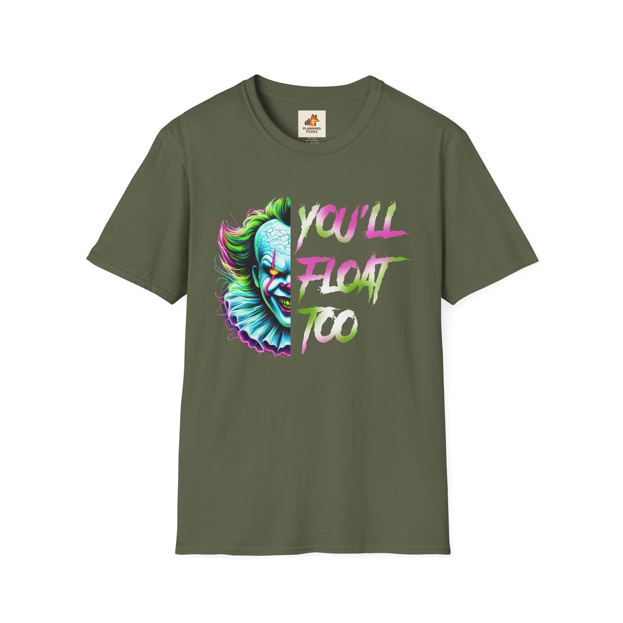 Horror Clown IT "You'll Float Too" T‑Shirt
