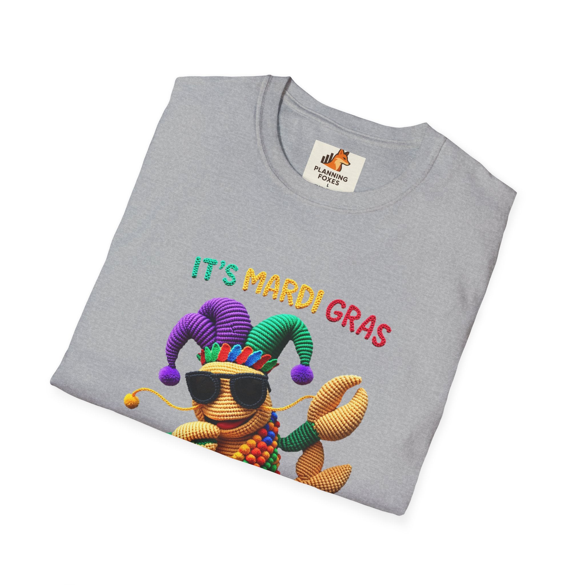 Mardi Gras Crab T-Shirt – "It's Mardi Gras Bruh" Party Tee