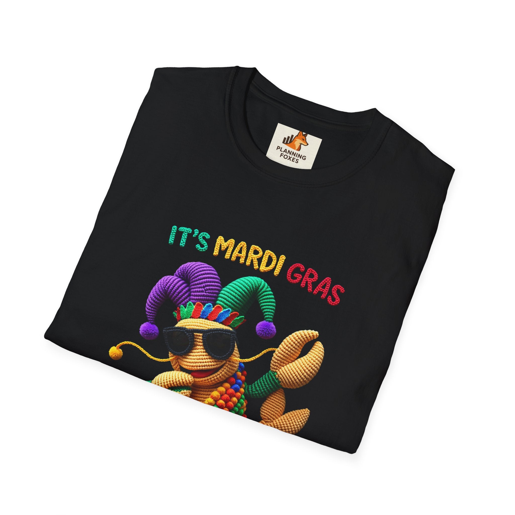 Mardi Gras Crab T-Shirt – "It's Mardi Gras Bruh" Party Tee