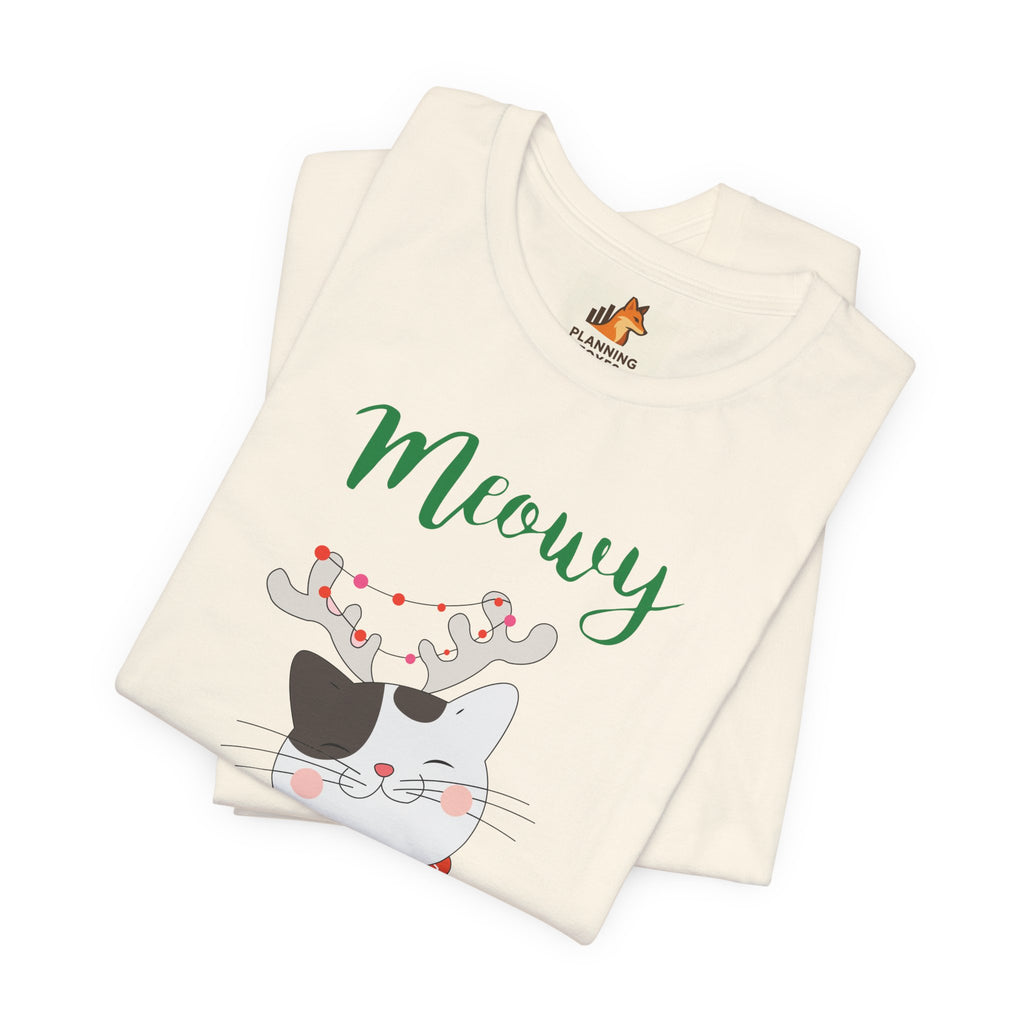 Meowy Catmas T-Shirt – Cute Christmas Cat Tee