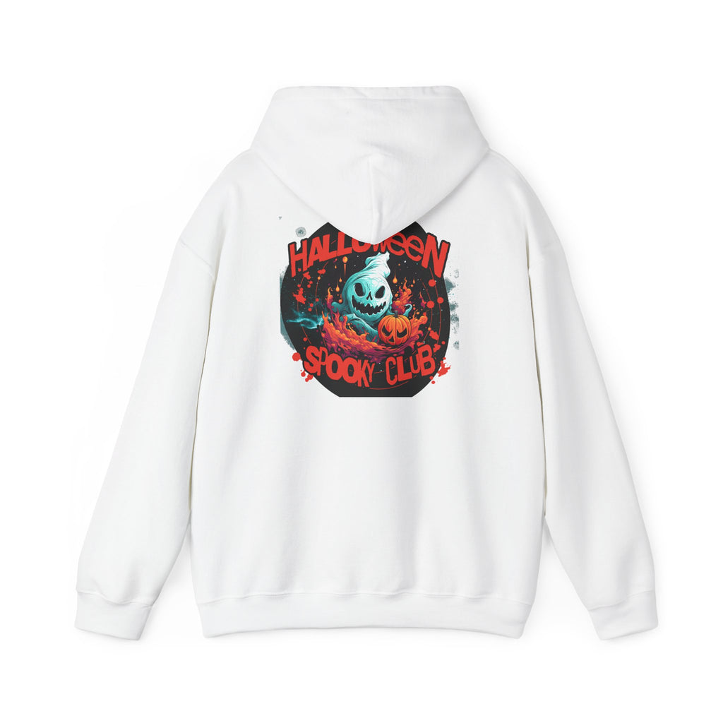 Halloween Spooky Club Hoodie — Fatality Retro Skull Horror Pullover