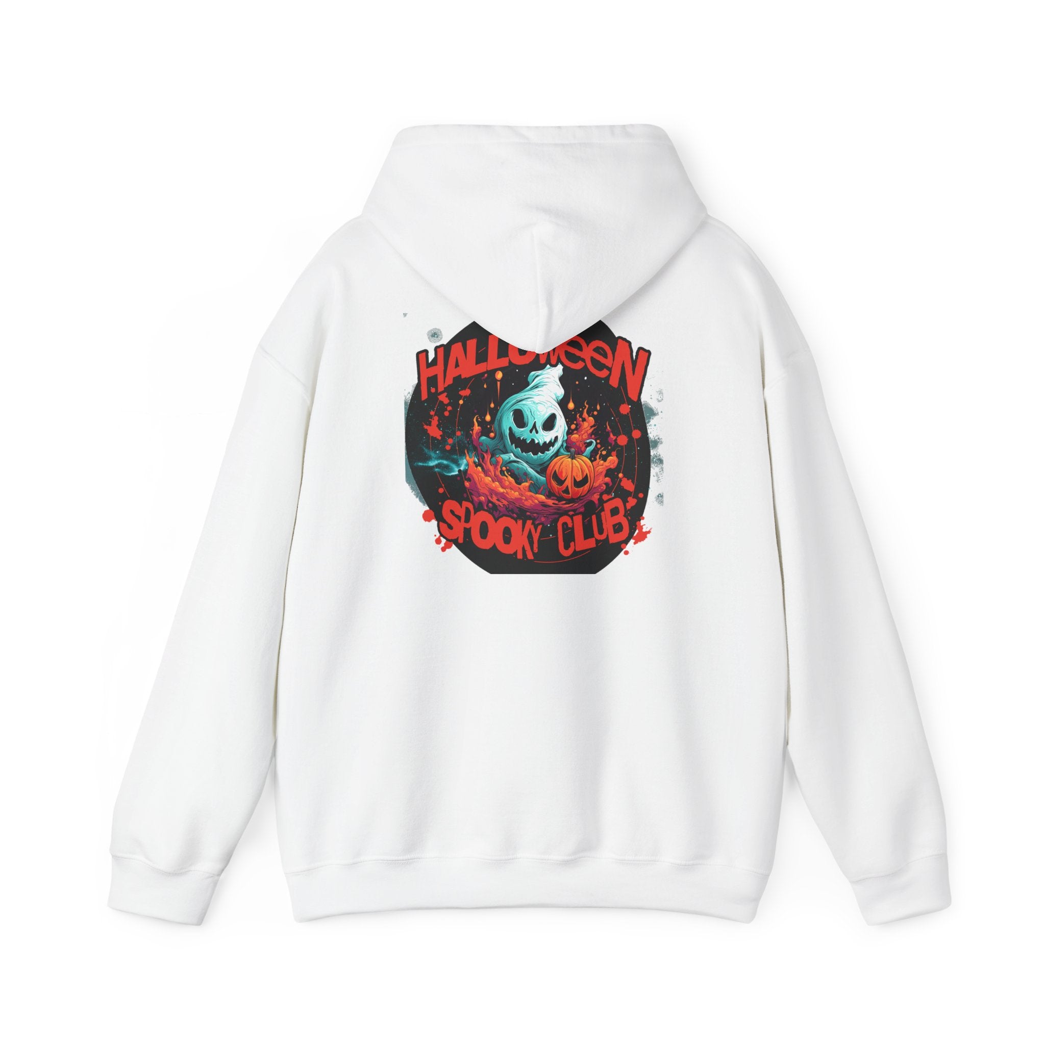 Halloween Spooky Club Hoodie — Fatality Retro Skull Horror Pullover