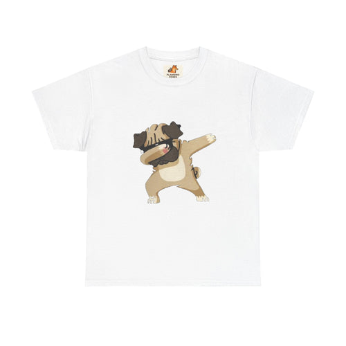 Dabbing Pug T-Shirt — Cute Funny Dog Graphic Tee for Pet Lovers
