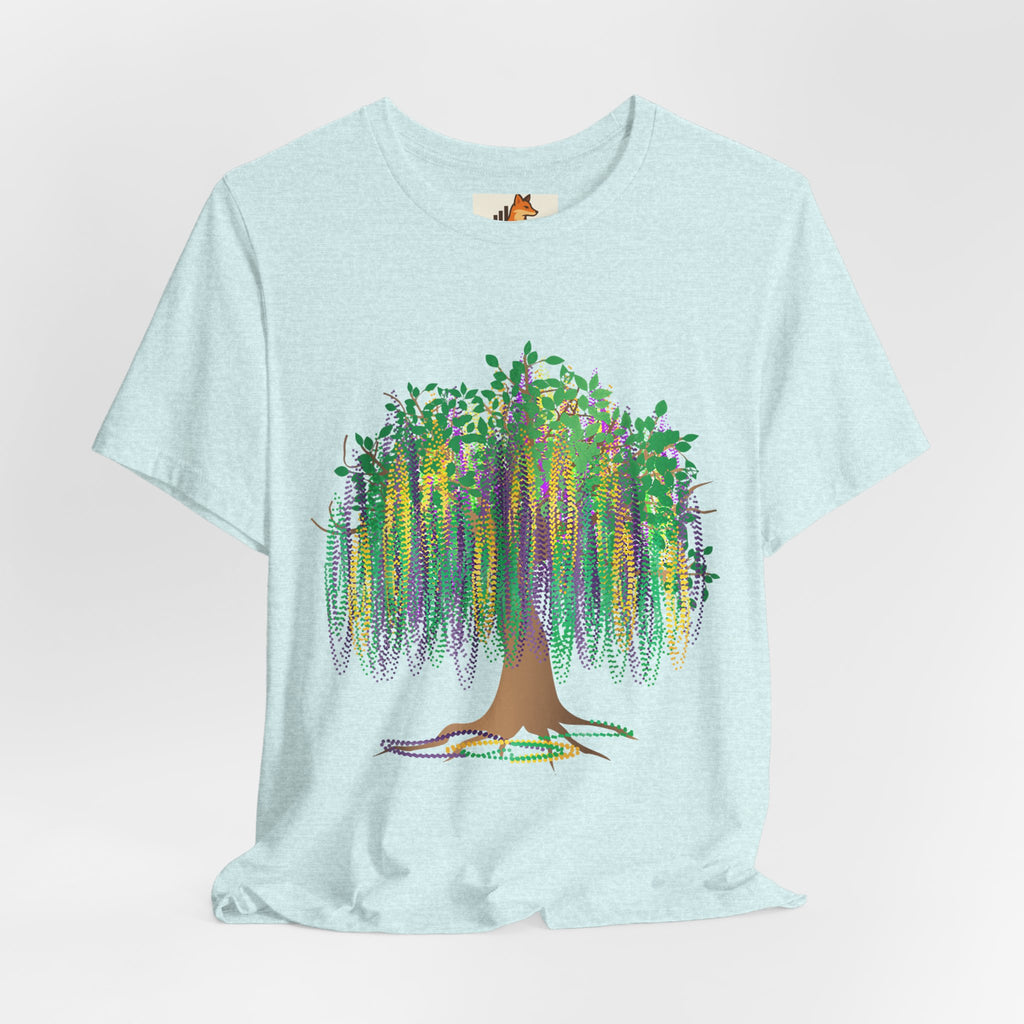 Mardi Gras Willow T-Shirt — Louisiana Fleur-de-Lis Tee