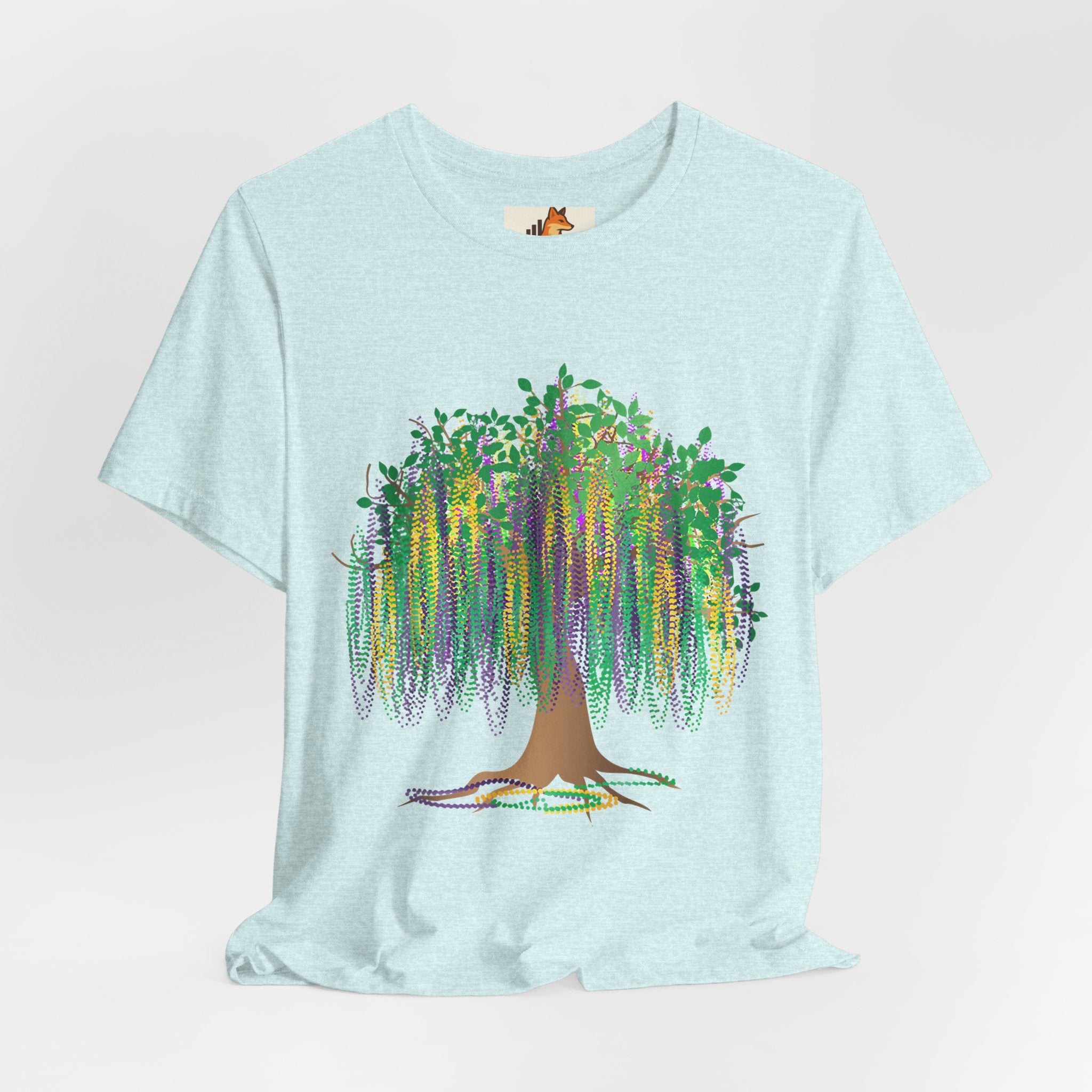 Mardi Gras Willow T-Shirt — Louisiana Fleur-de-Lis Tee