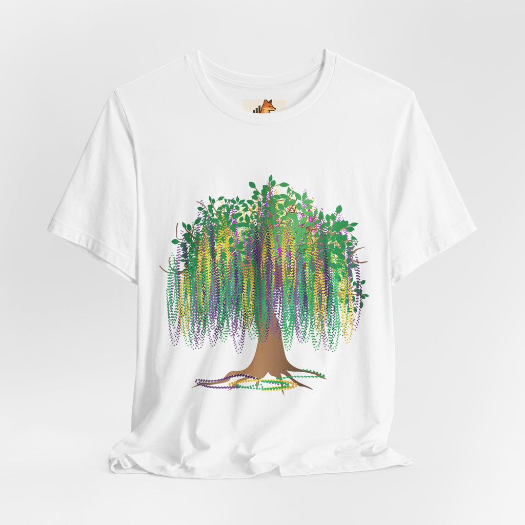Mardi Gras Willow T-Shirt — Louisiana Fleur-de-Lis Tee