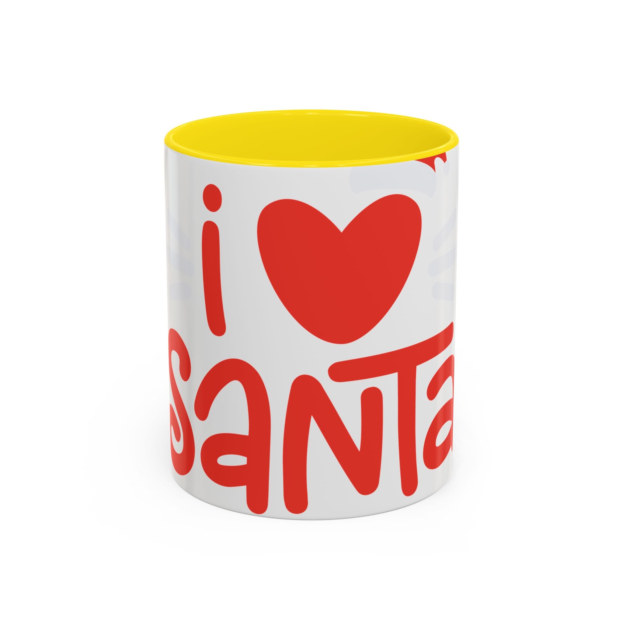 I  Santa Christmas Coffee Mug — Holiday Accent Mug (11/15oz)