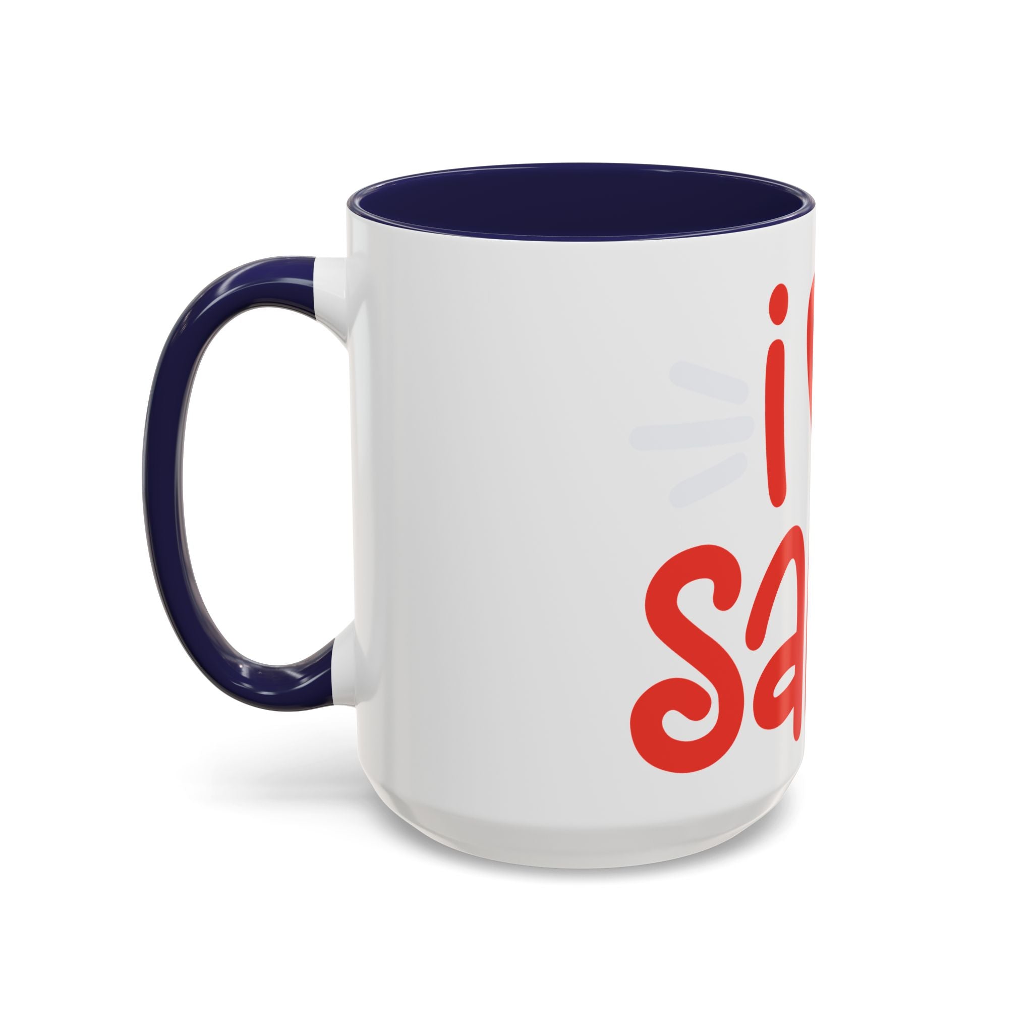 I  Santa Christmas Coffee Mug — Holiday Accent Mug (11/15oz)