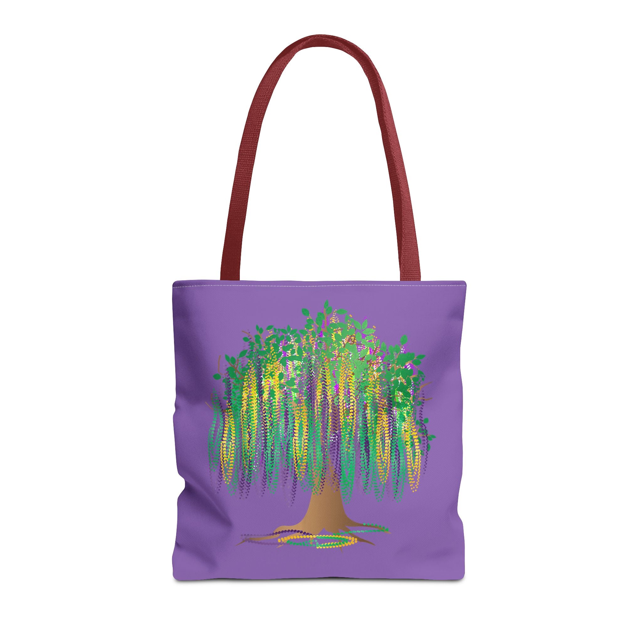 Mardi Gras Bead Tree Art Tote