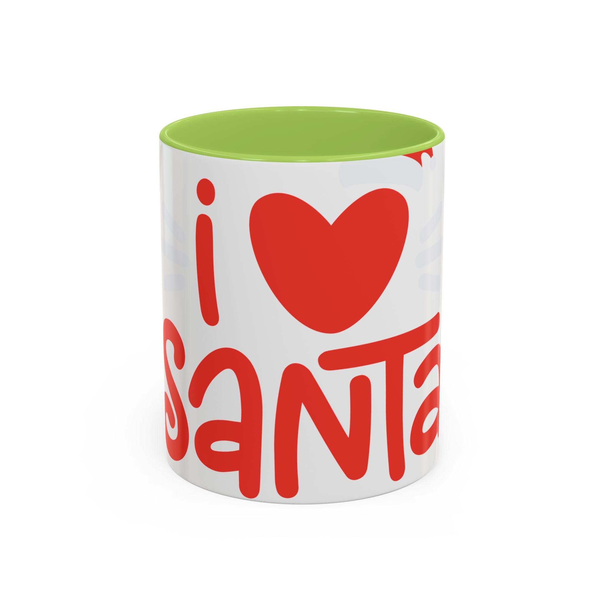 I  Santa Christmas Coffee Mug — Holiday Accent Mug (11/15oz)