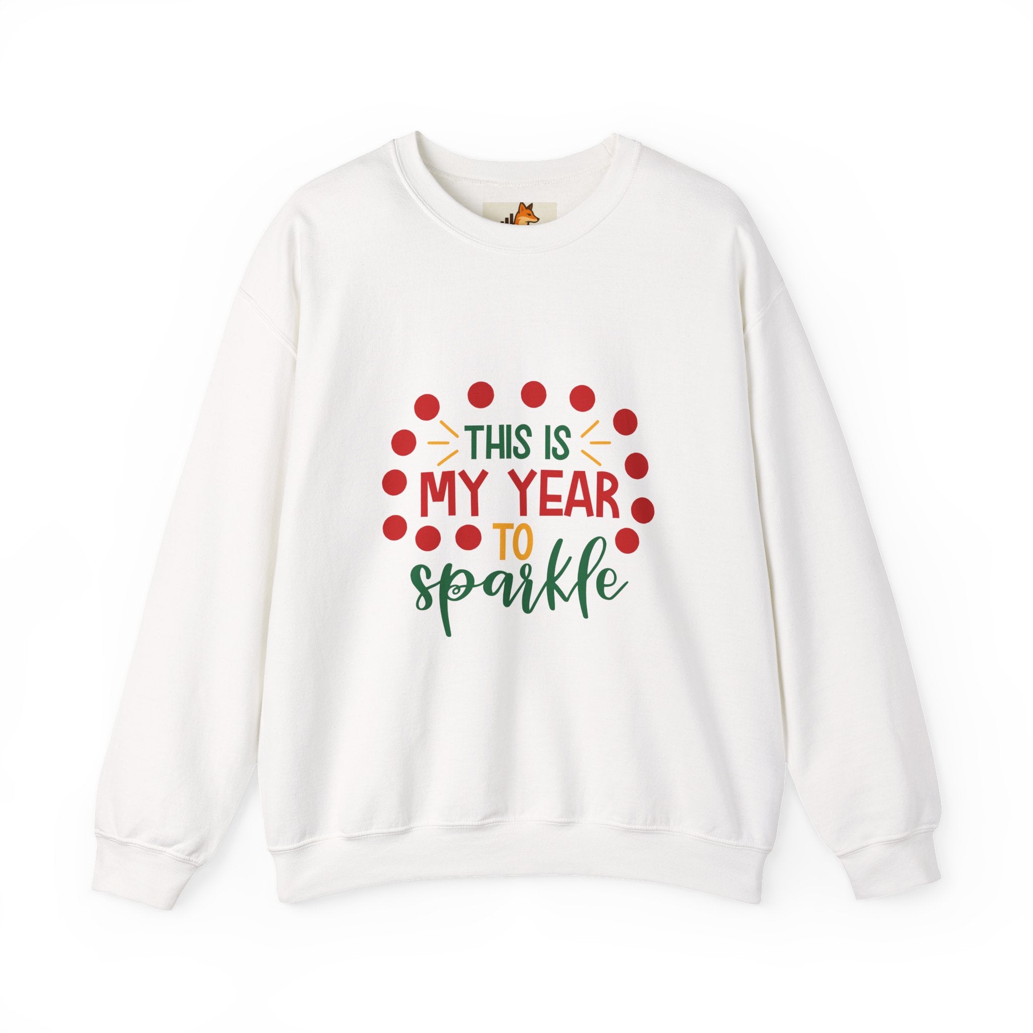 Crewneck Sweatshirt - "This Is My Year to Sparkle" Holiday Motivational Pullover