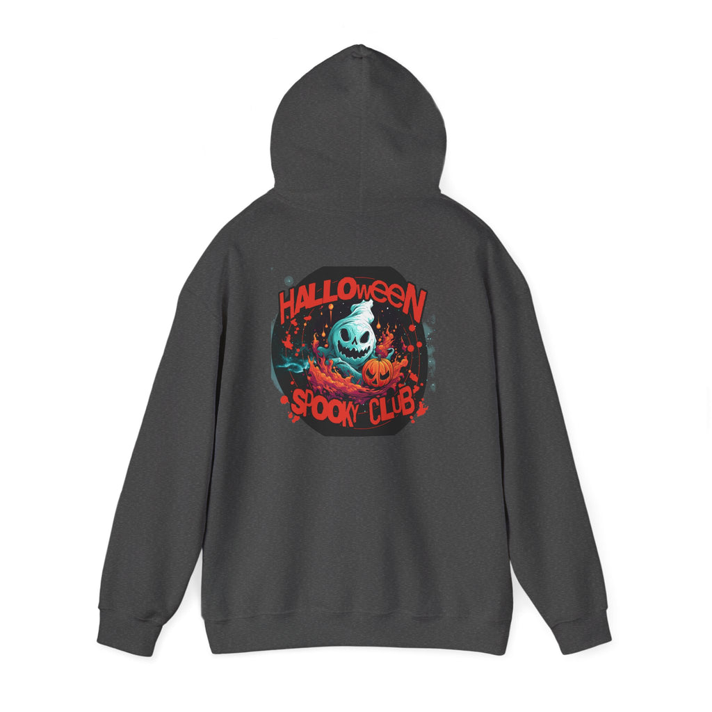 Halloween Spooky Club Hoodie — Fatality Retro Skull Horror Pullover